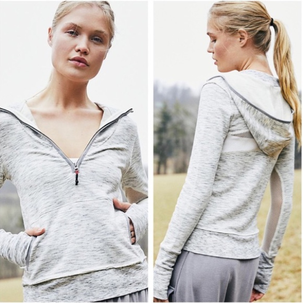 Free People Movement Markle Mesh Hoodie Medium